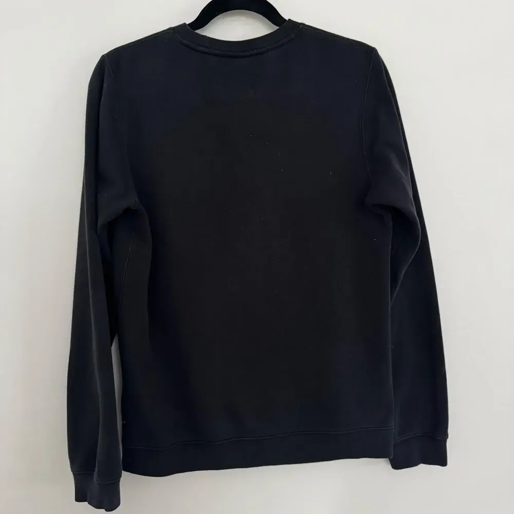 Nike Georgia Bulldogs Club Fleece Arch Long Sleeve Crewneck Sweatshirt in Black